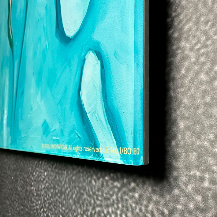 Современная принт-картина Deluxe, абстракция "В потоке 11", 50х40 см, стекло