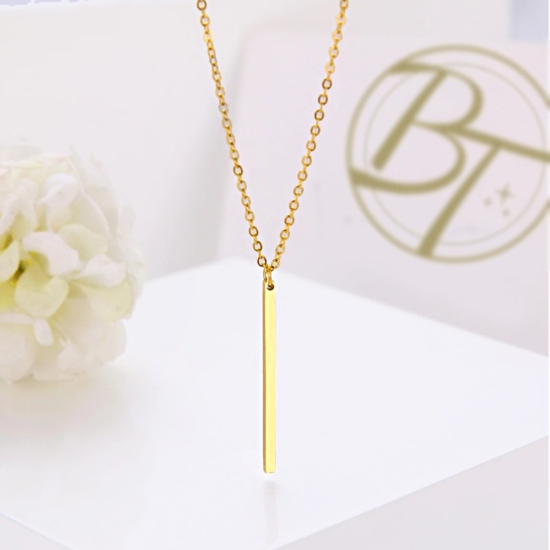 Подвеска золочёная палочка Necklace Rod Gold