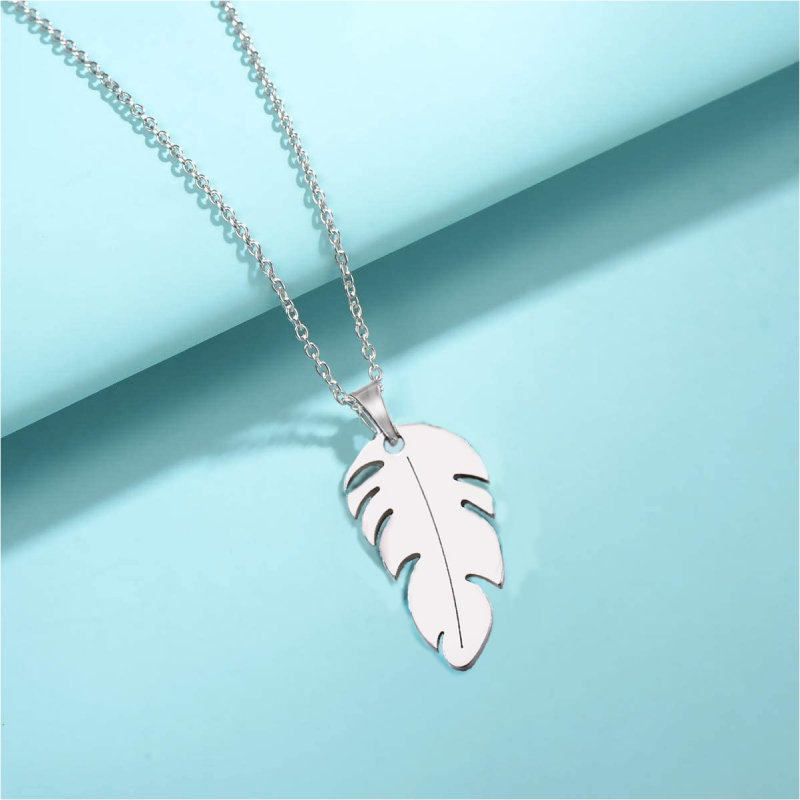 Подвеска серебряная птичье пёрышко Bird Feather Silver