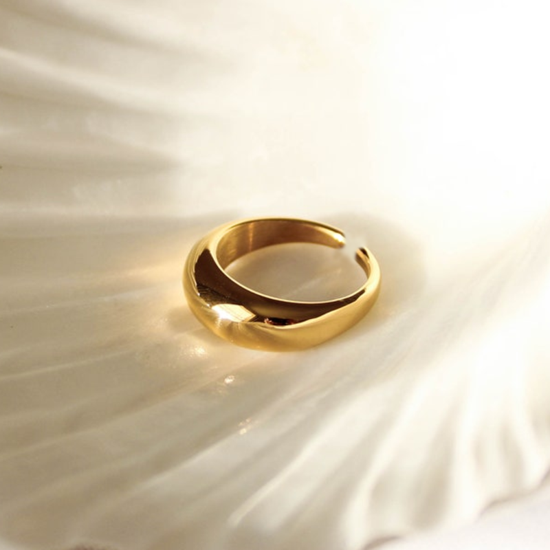 Кольцо регулируемое золочёное Adjustable Ring Gold