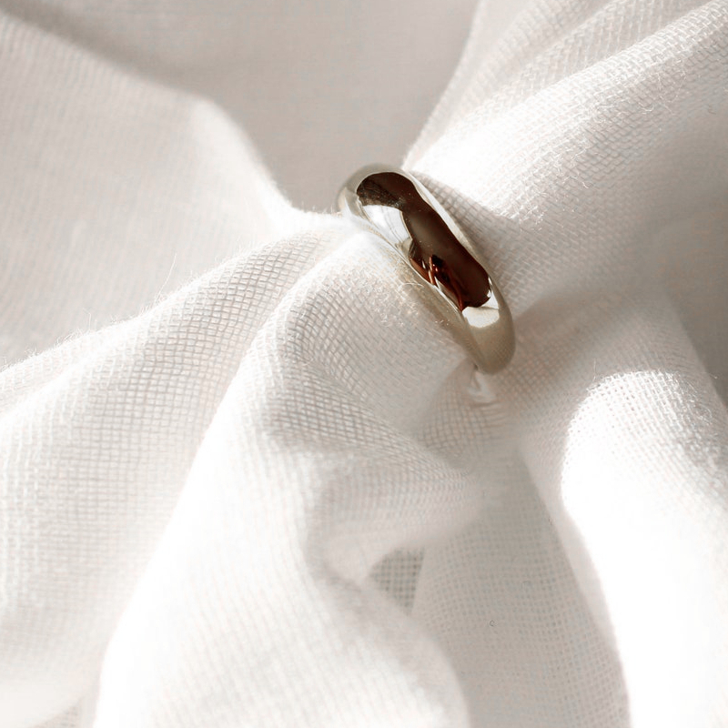 Кольцо регулируемое серебряное Adjustable Ring Silver