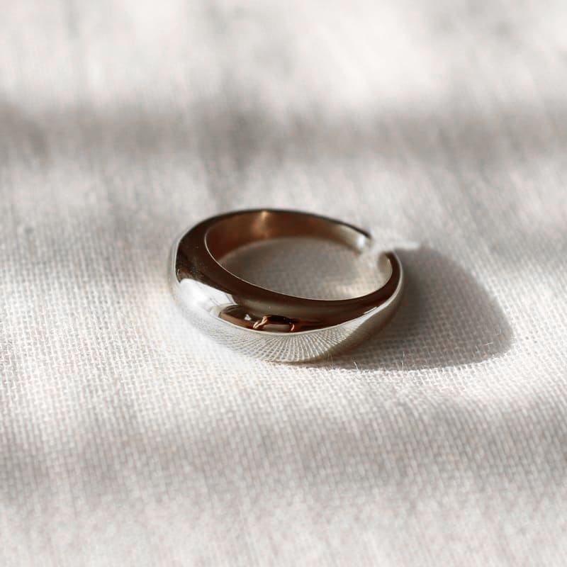 Кольцо регулируемое серебряное Adjustable Ring Silver