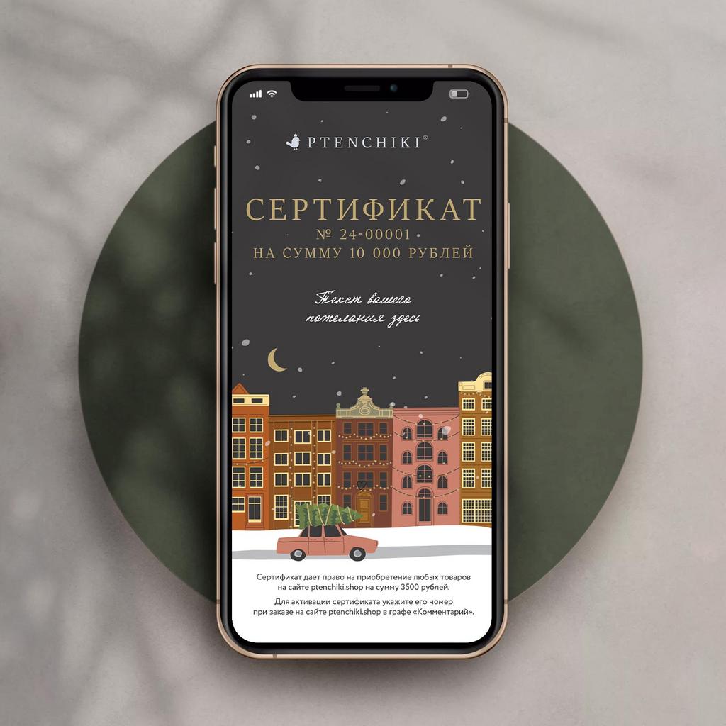 Сертификат электронный №4 Новогодний