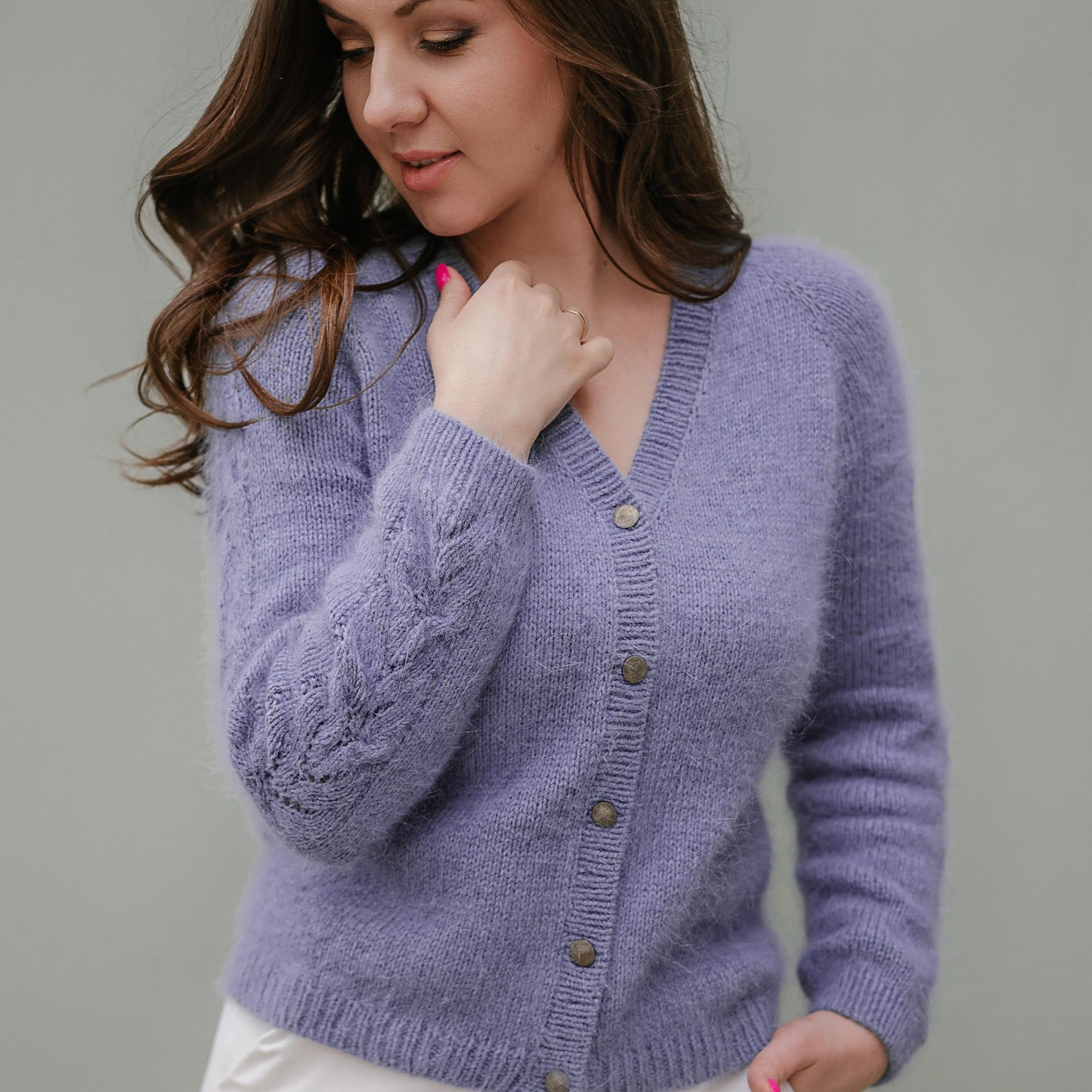 МК Кардиган с красивыми косами