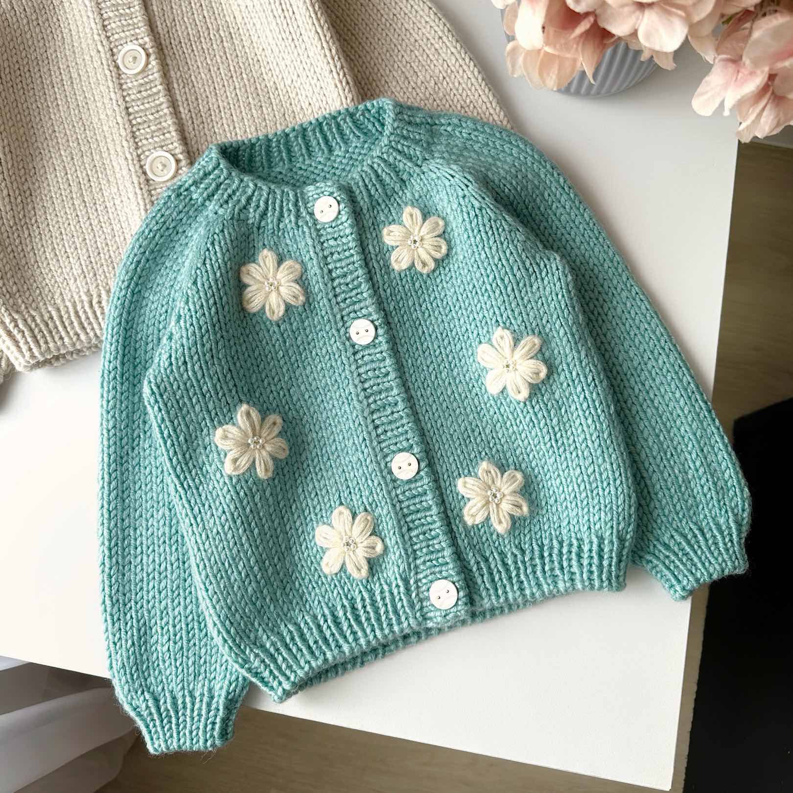 МК Детский кардиган + вышивка