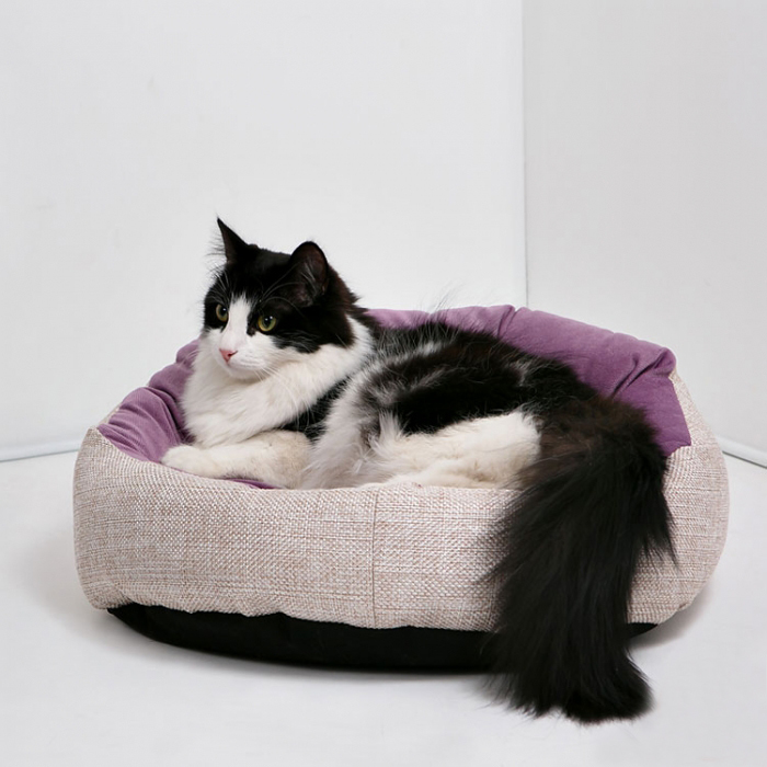 Напольная лежанка для кошек и собак из флока (арт. 30455515)