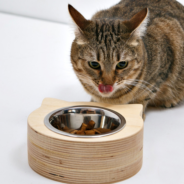 Миска для кота из дерева (арт. 129)