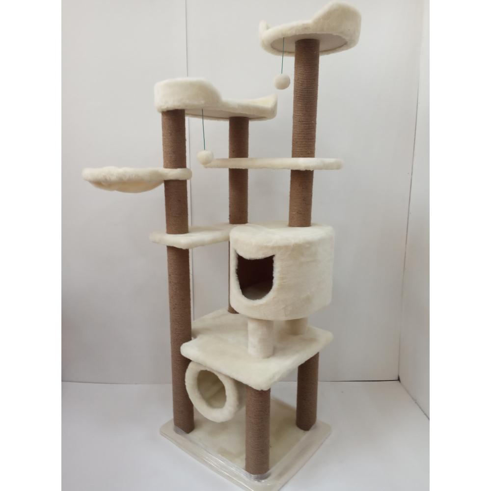 Высокий комплекс с тоннелем и гамаком 180 см (арт. 95)