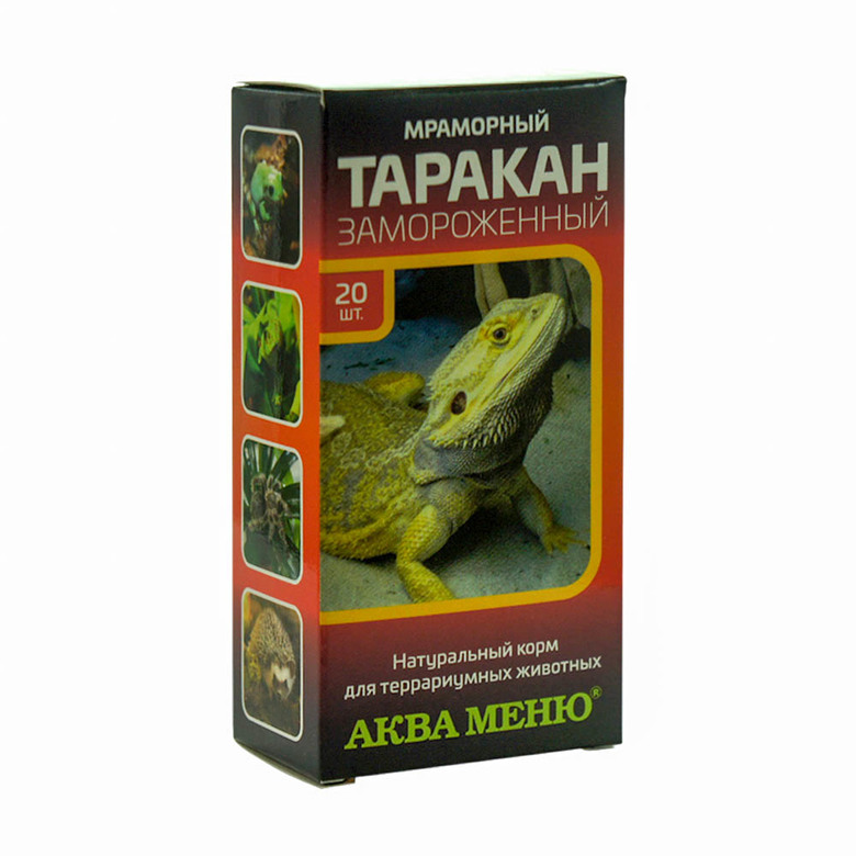 Таракан мраморный замороженный, 20 штук