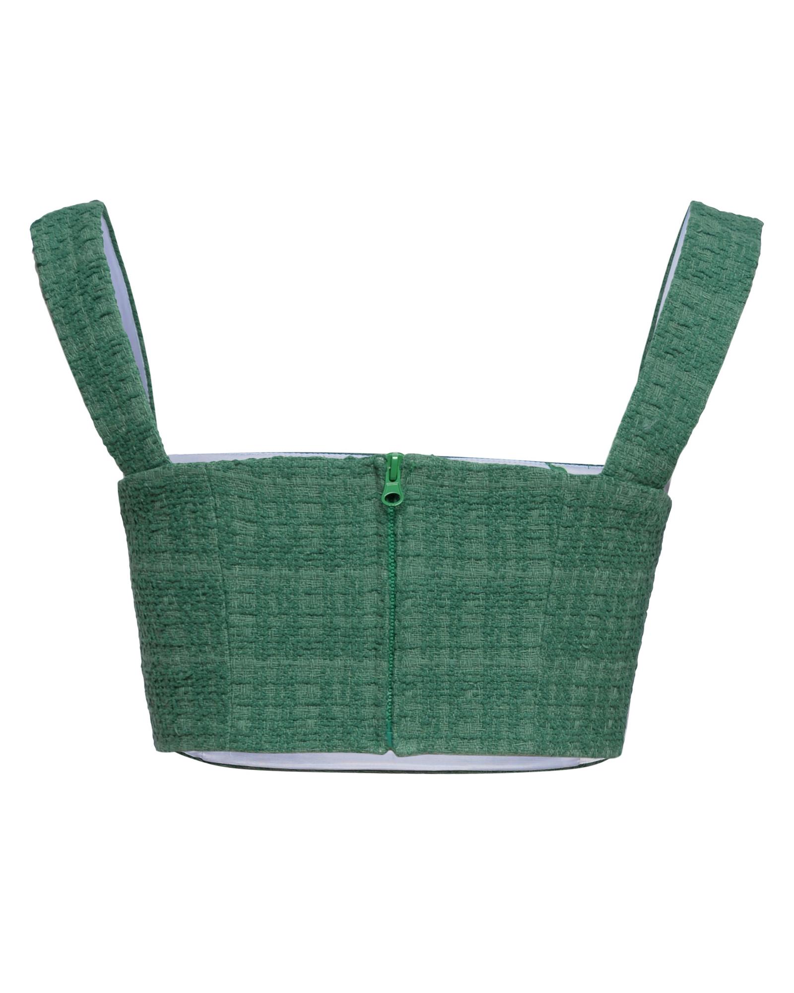 Топ укороченный из твида