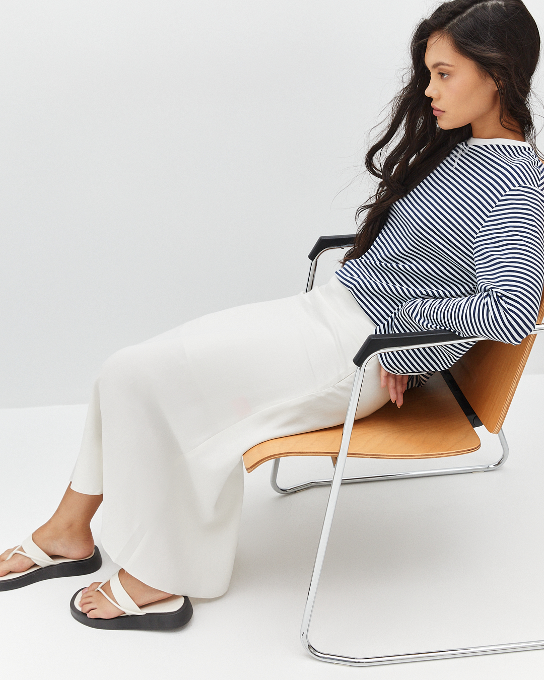 Юбка миди струящаяся