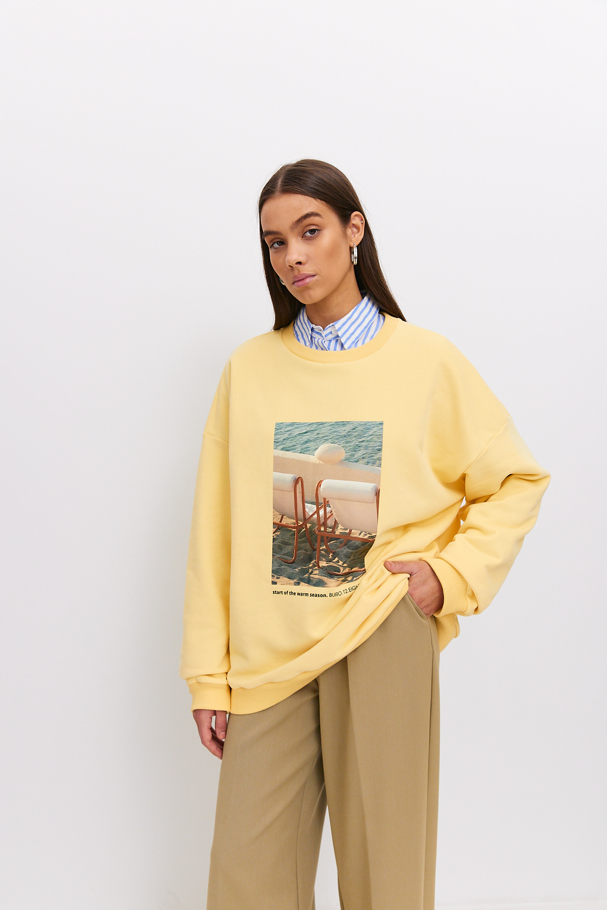 Джемпер SPORT с принтом VACATION