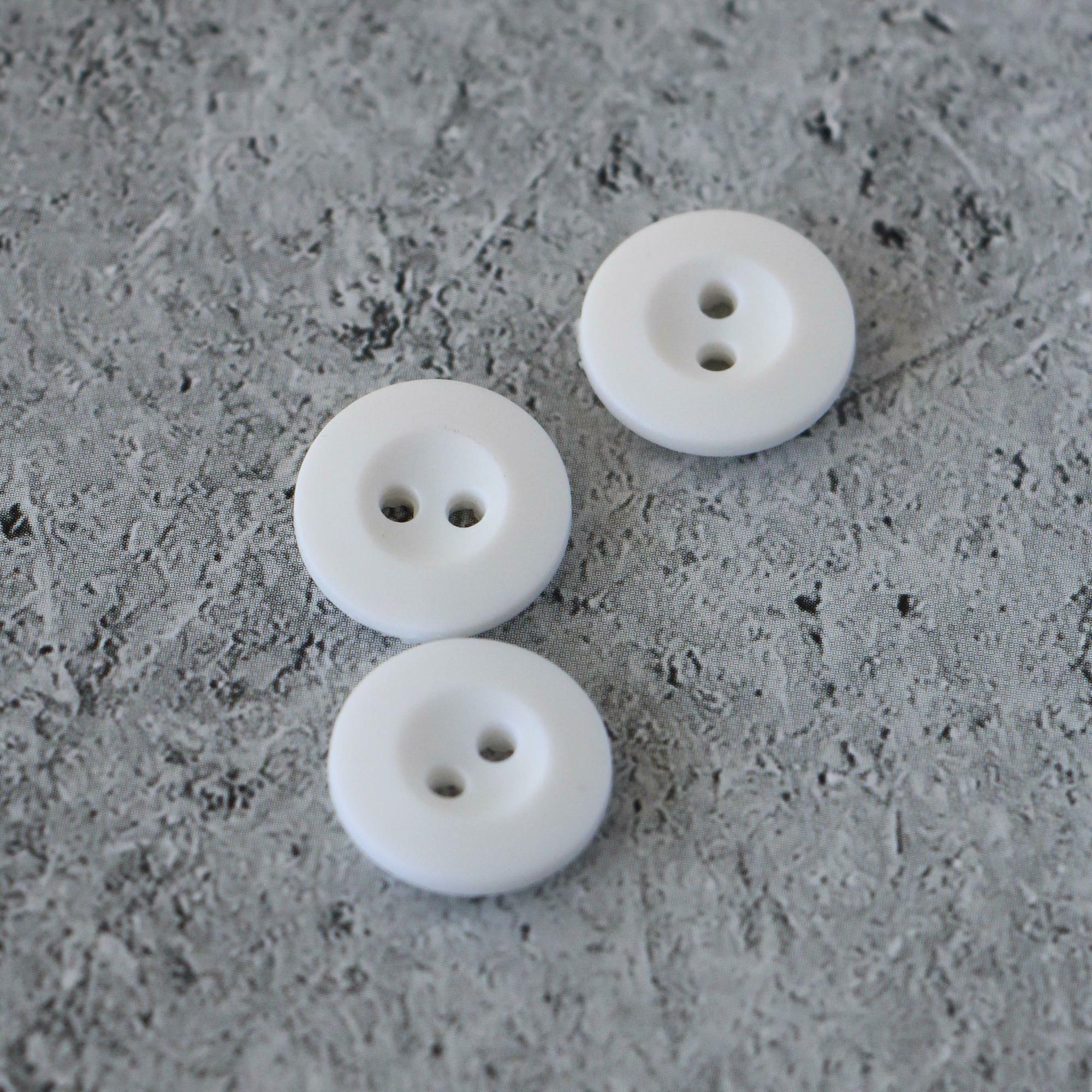 Пуговицы Sandra 15 мм, белый