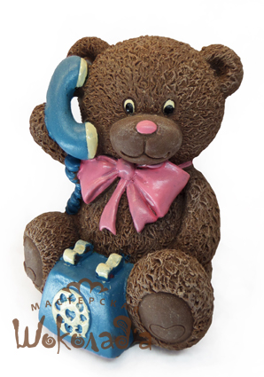 Мишка с телефоном