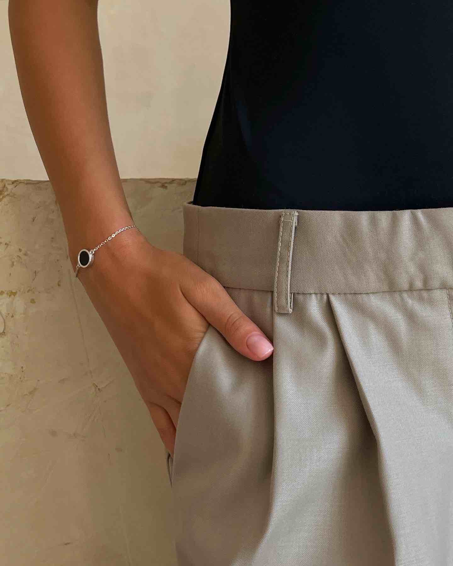 браслет с черным ониксом