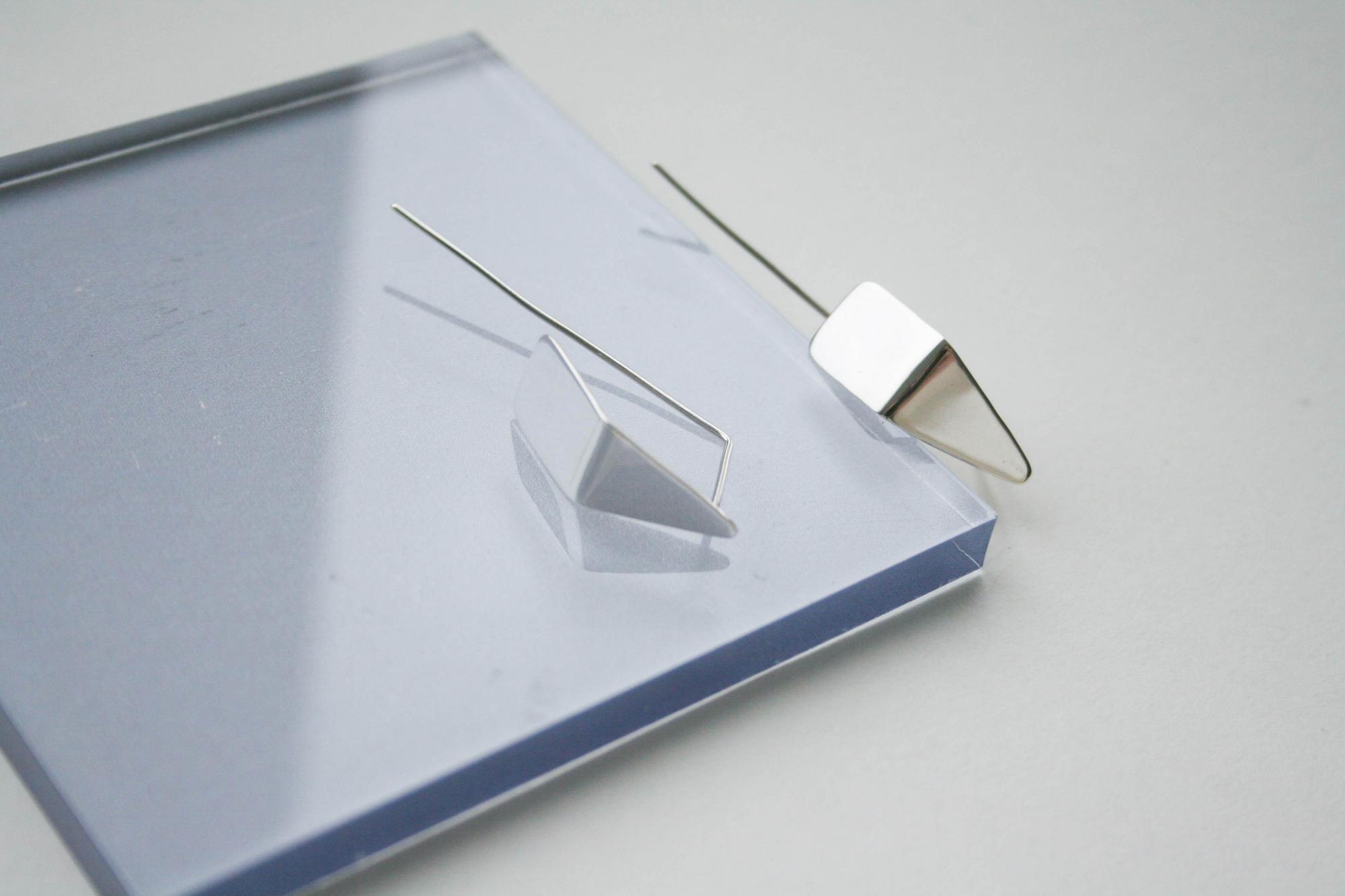 серьги Плавник