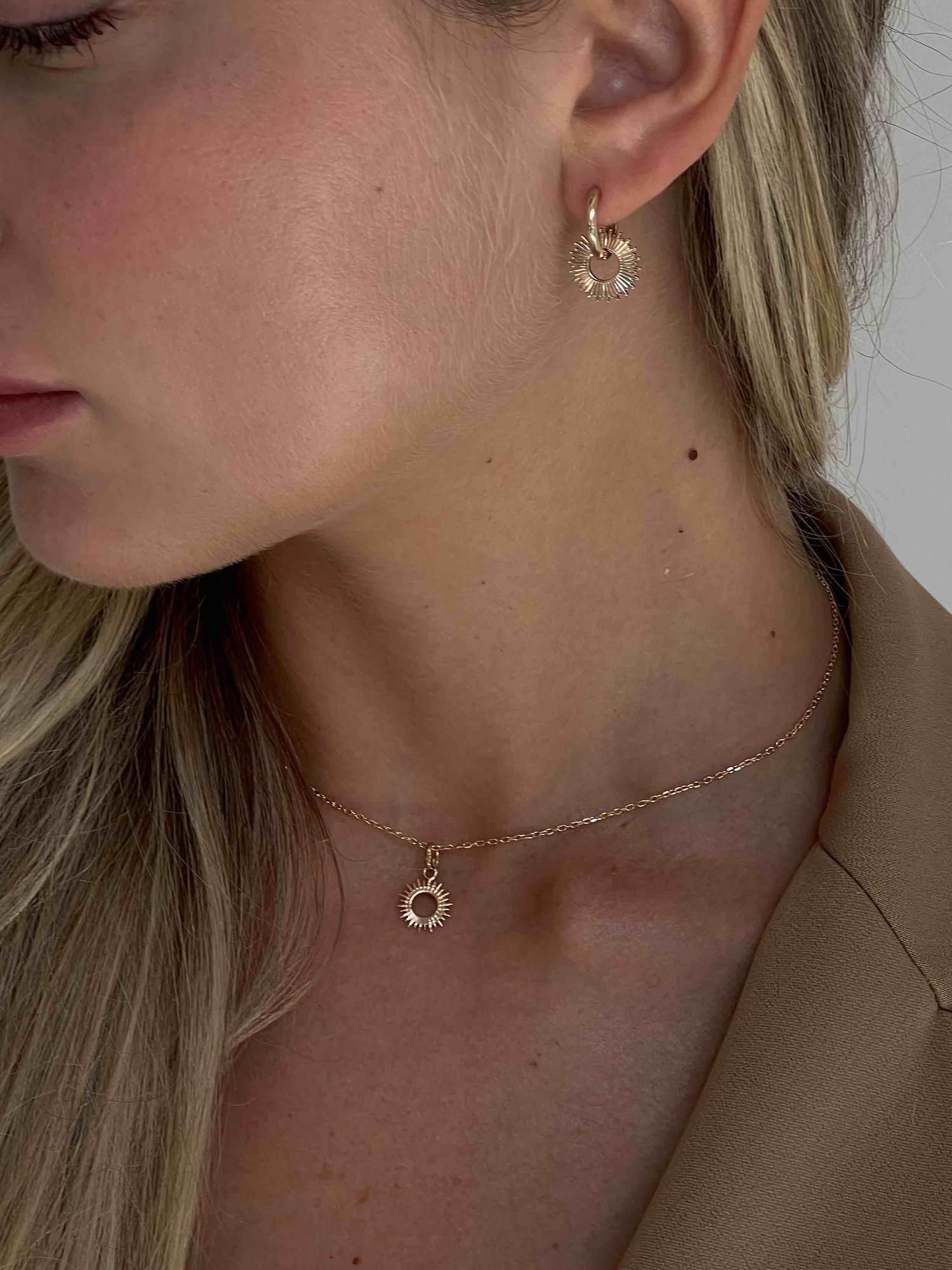 серьги Солнце