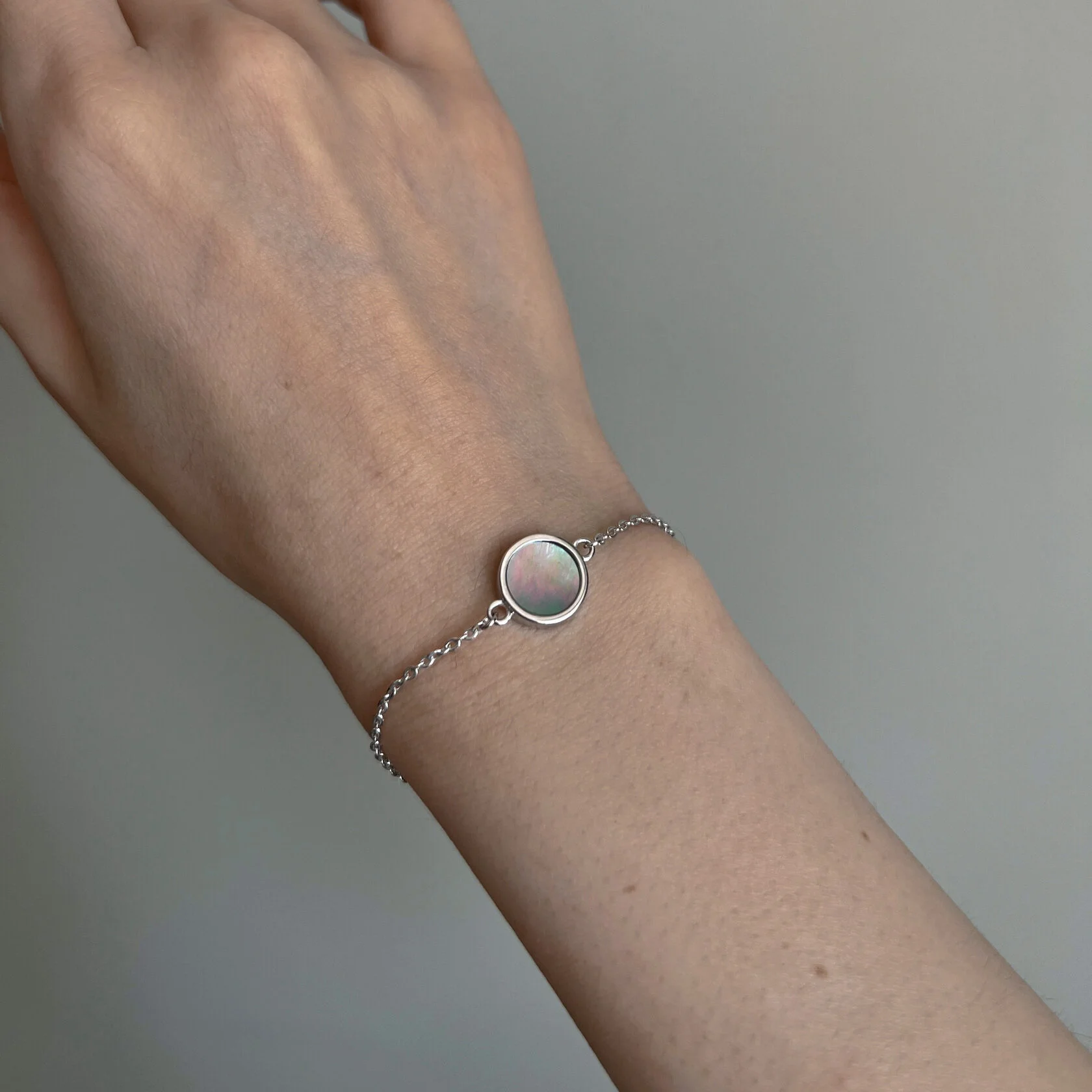 браслет с черным перламутром