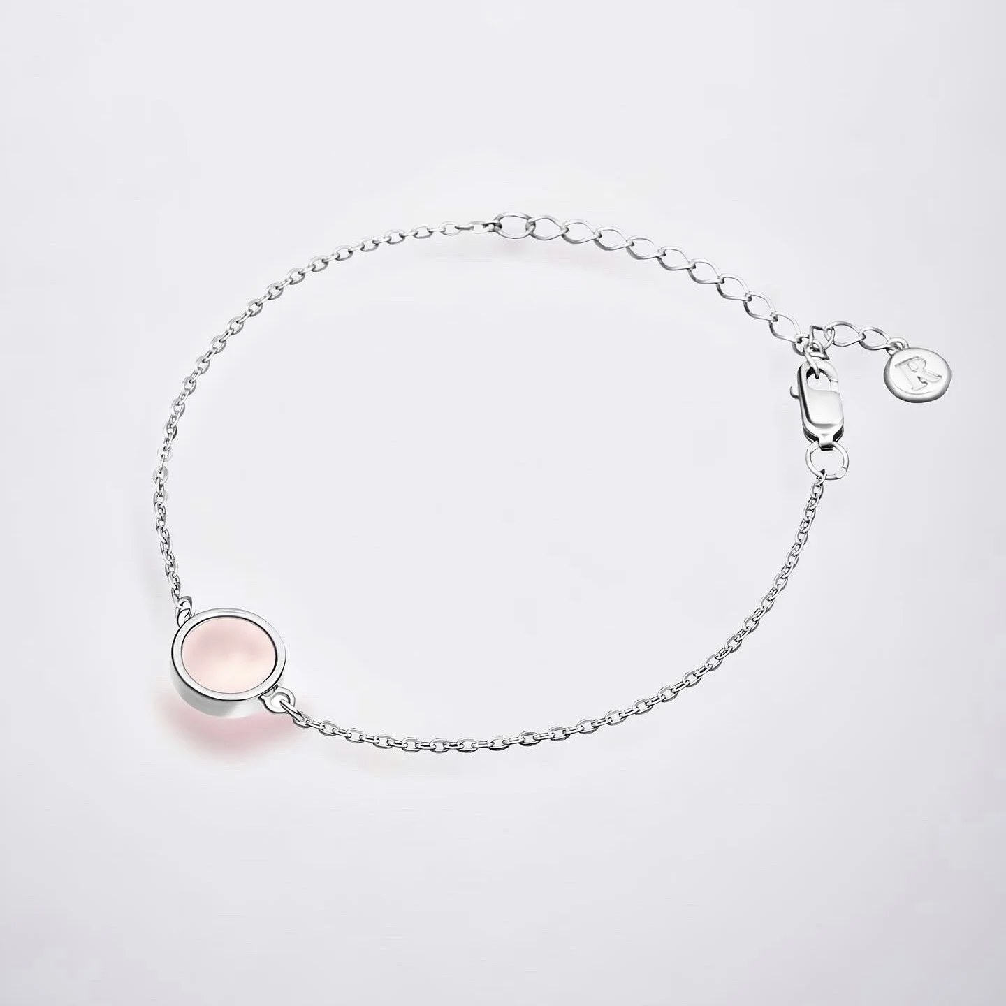 браслет с розовым перламутром