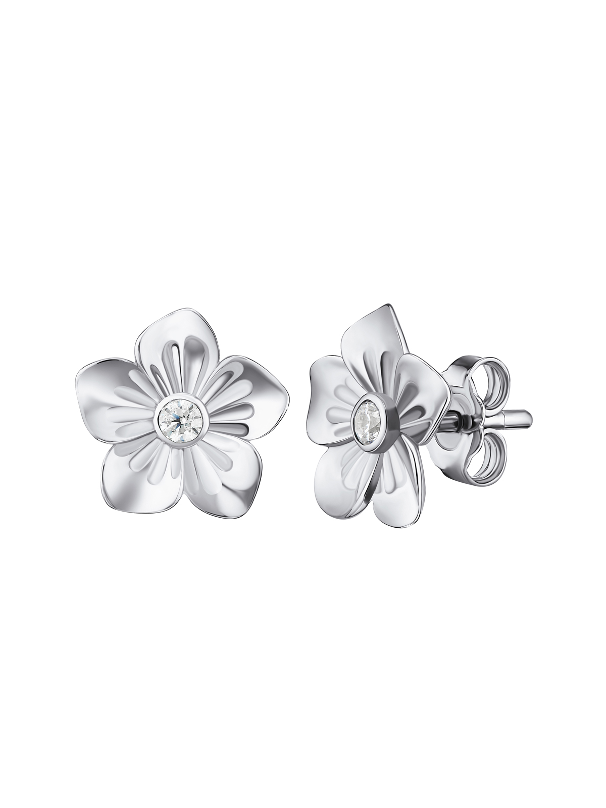 серьги Незабудка