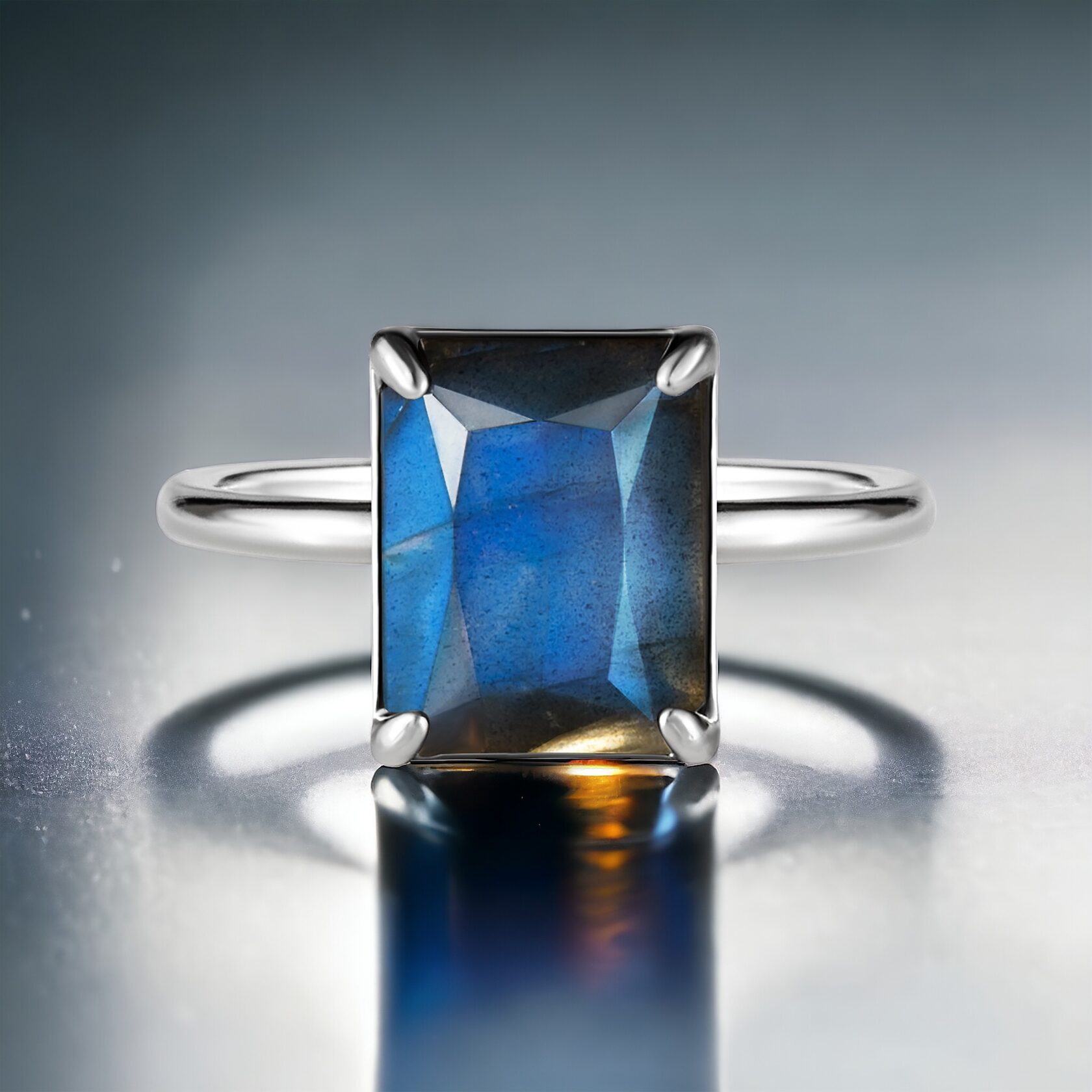 кольцо Perfect с лабрадоритом