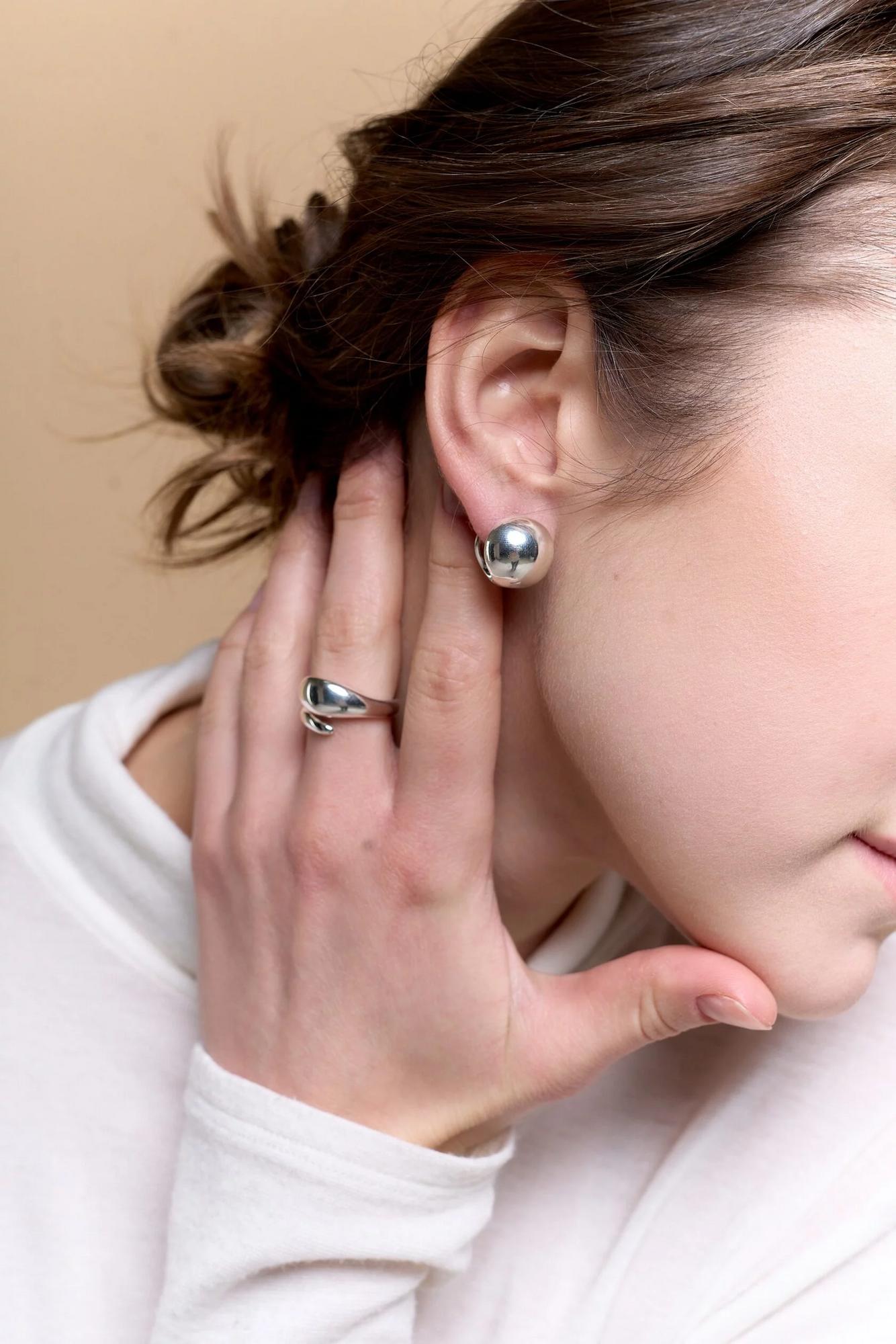 серьги Шары на английском замке