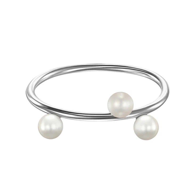 Кольцо с тремя жемчужинами