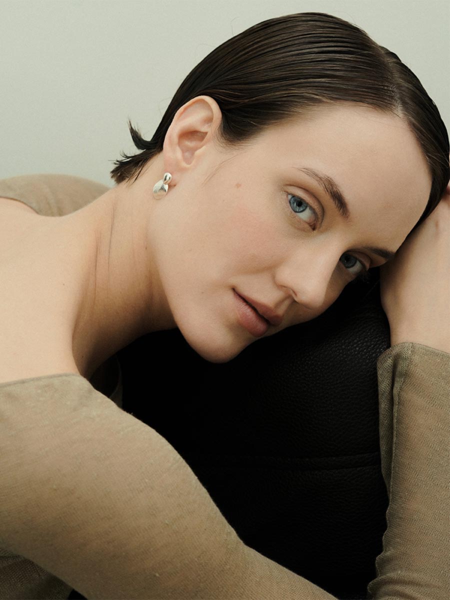 Серьги-джекеты Семена и Эвкалипт