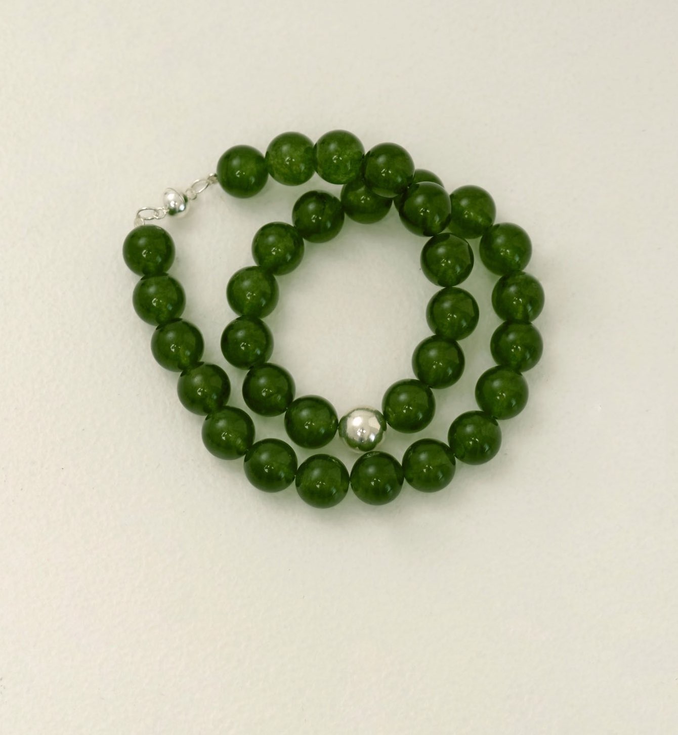 бусы Сны о лете зеленый агат