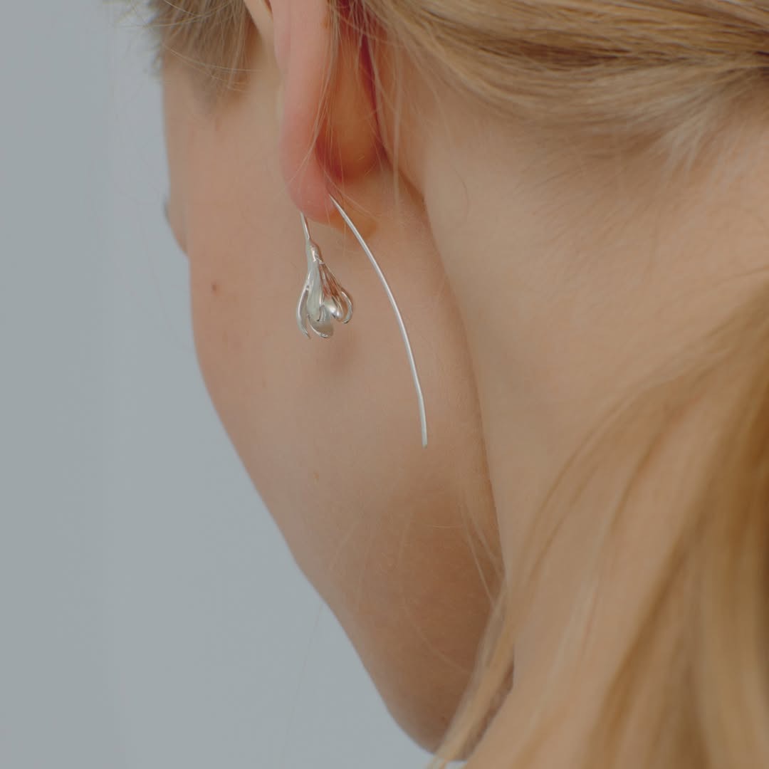 серьги Подснежники