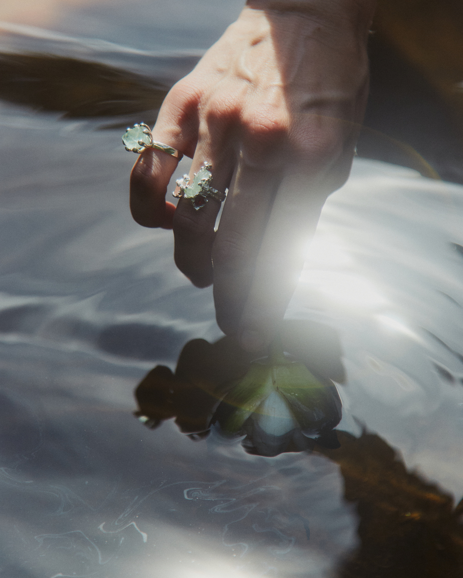 кольцо Magic с апатитом