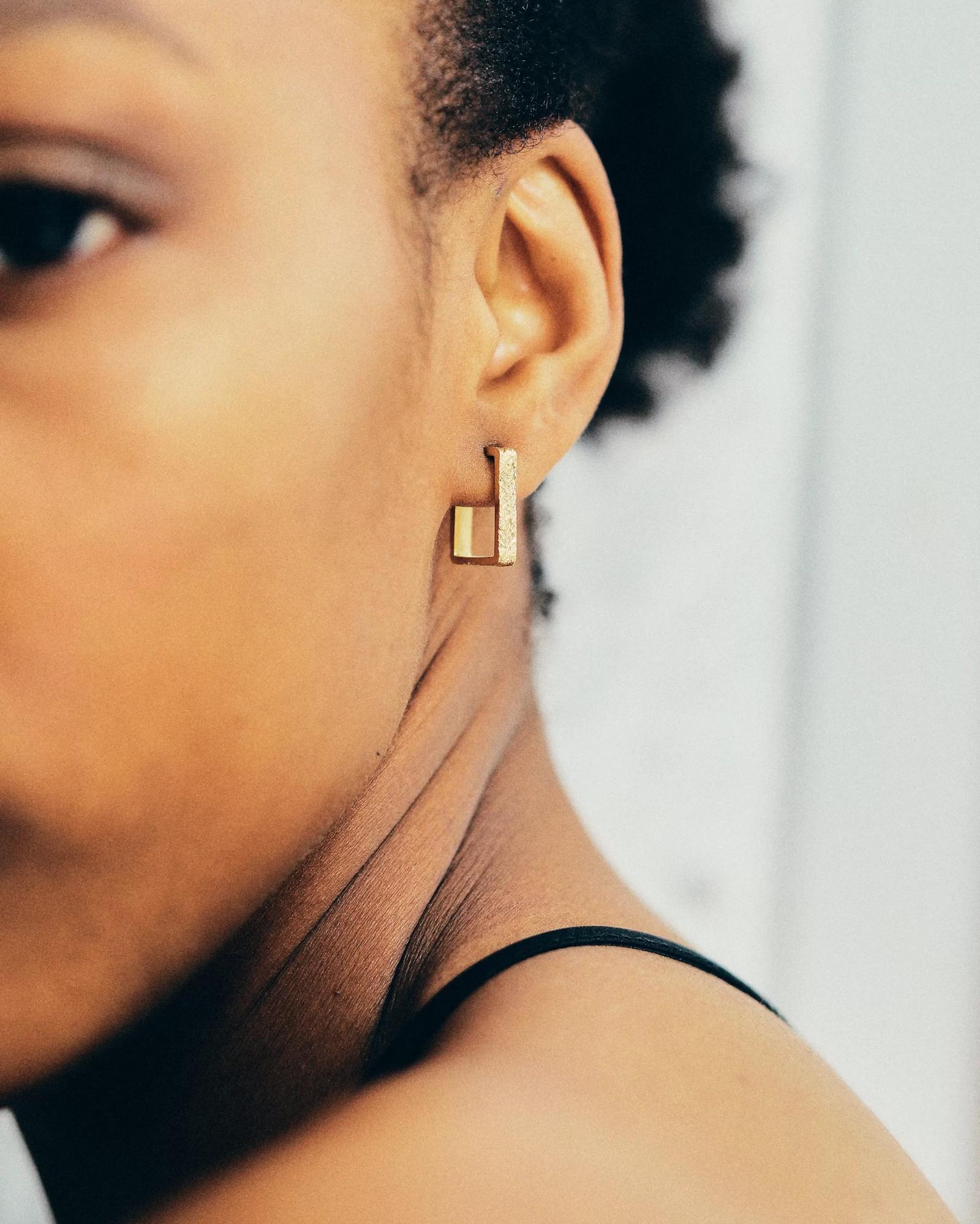 серьги Фольга позолота