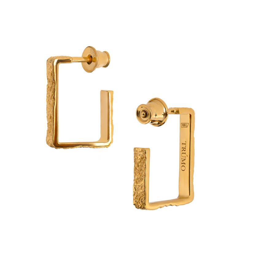 серьги Фольга позолота