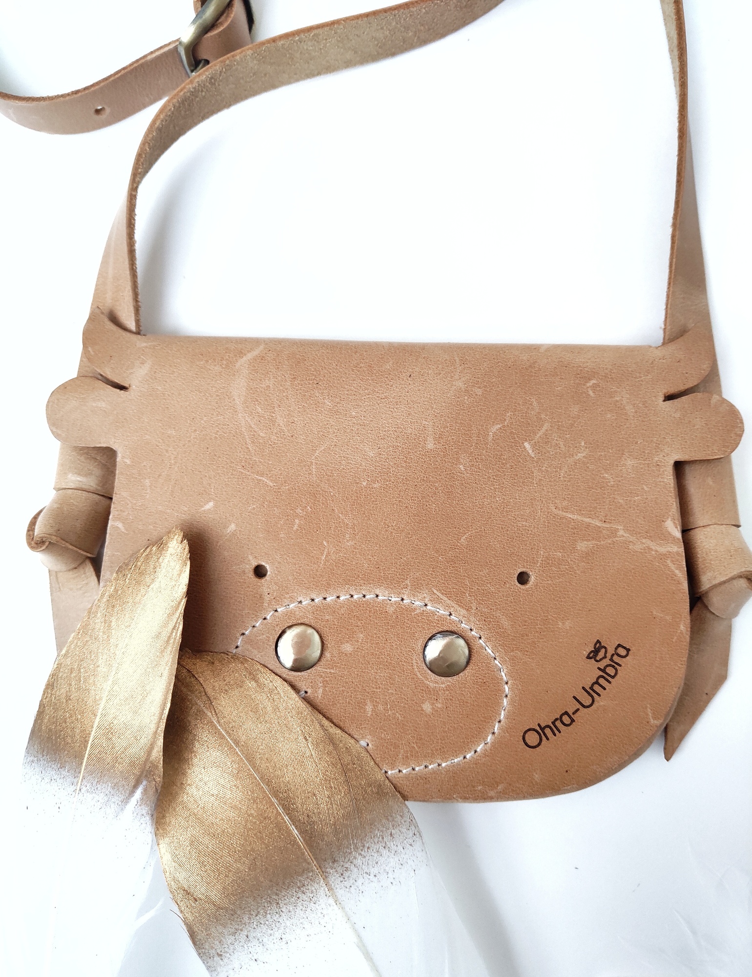 Детская сумка БЫЧОК карамельный