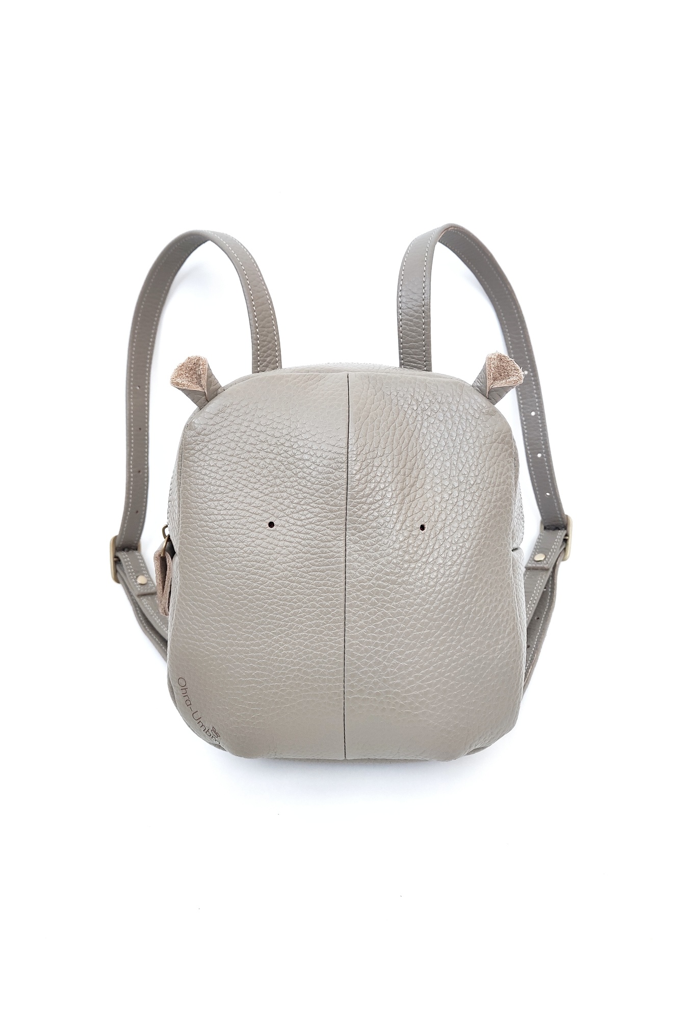 Детский рюкзачок БЕГЕМОТИК серый