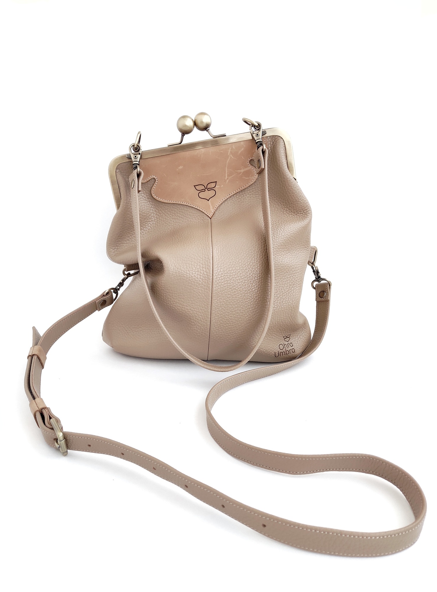 Сумка ДИЖОН песочный + карамельный