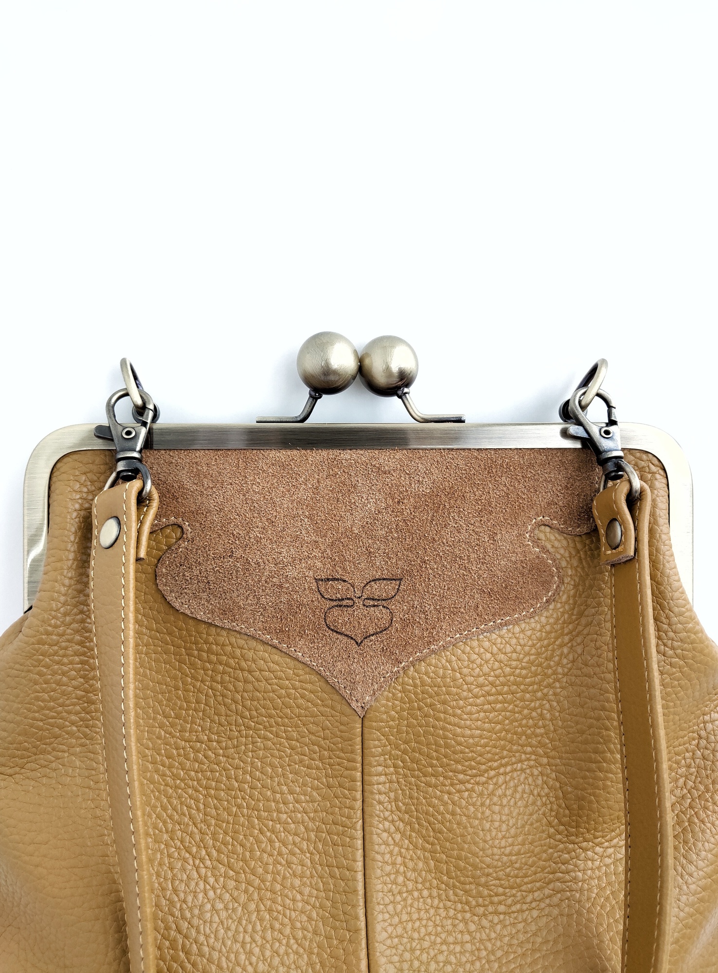 Сумка ДИЖОН горчица + тёмная карамель