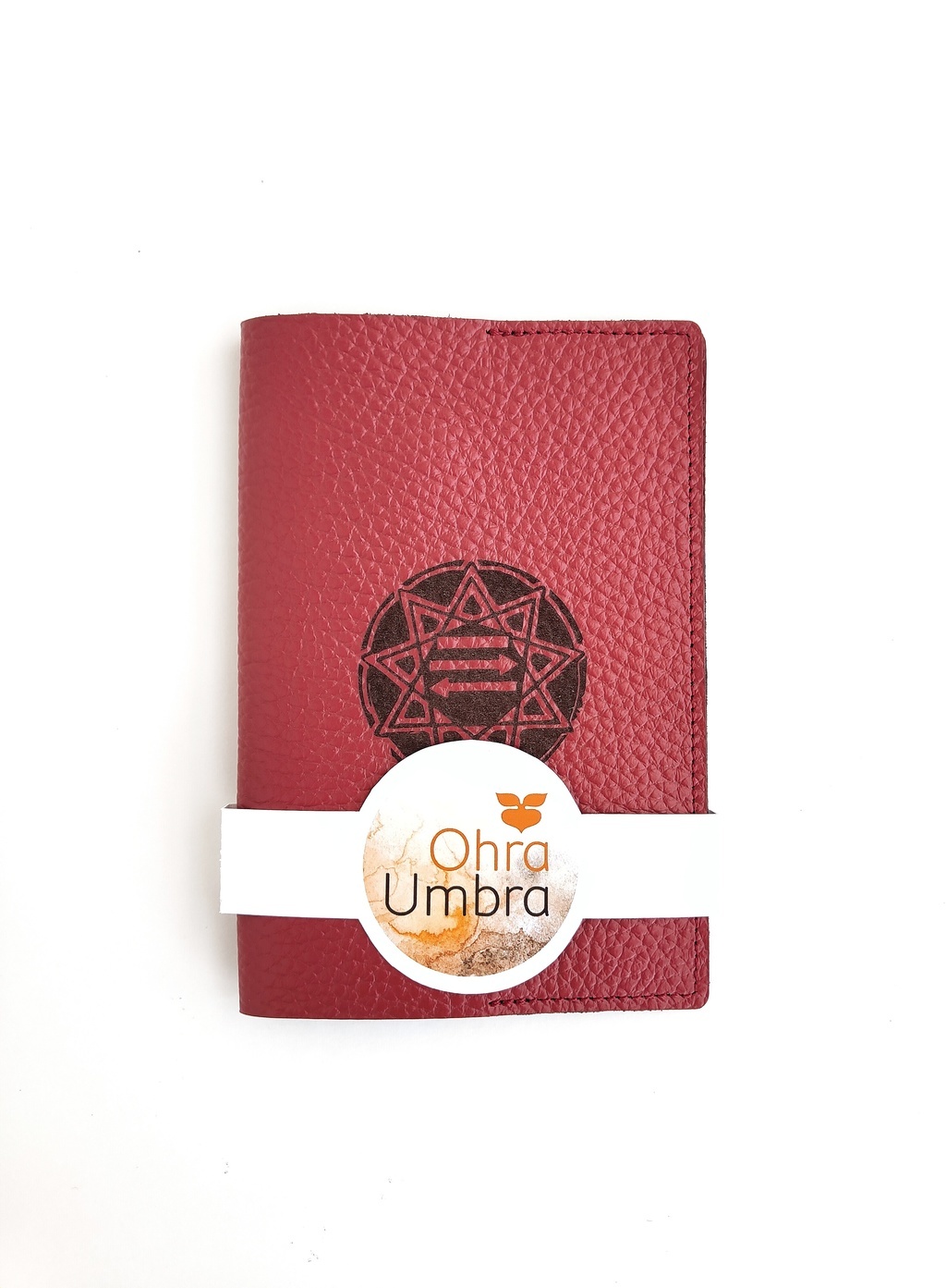 Обложка для паспорта СИМВОЛ брусничный