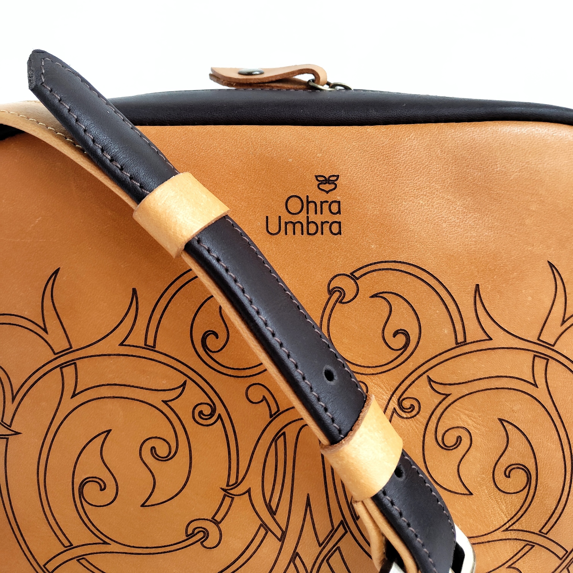 Сумка ФЛОРЕНЦИЯ хурма + темный шоколад