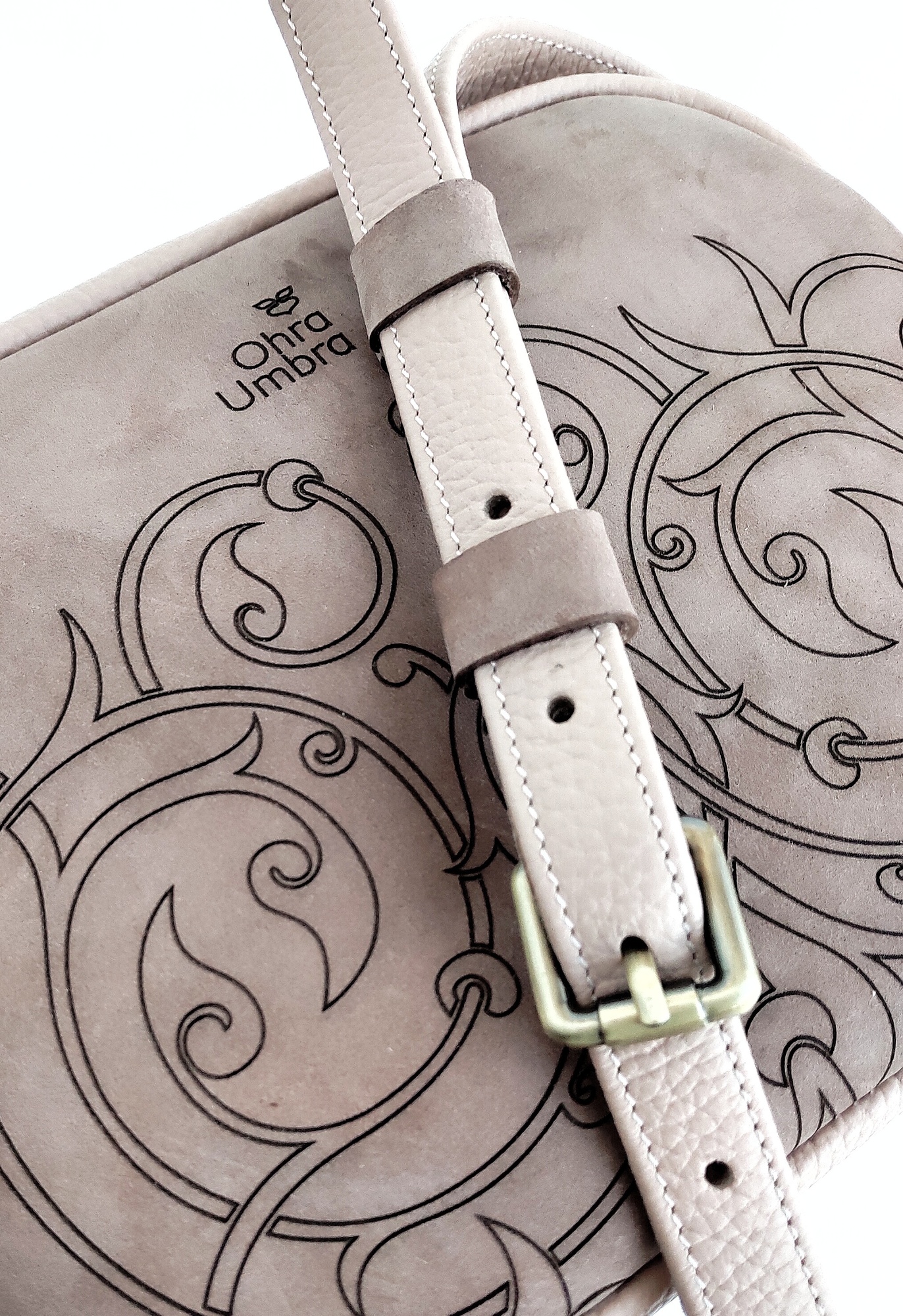 Сумка ФЛОРЕНЦИЯ пудра + пыльно-лиловый