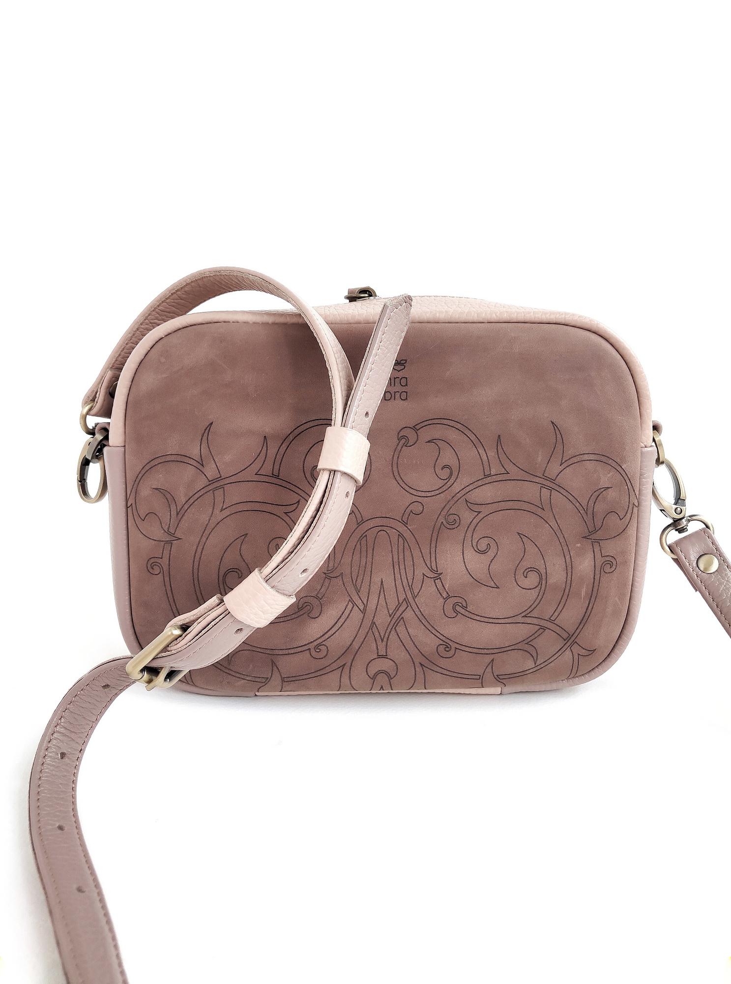 Сумка ФЛОРЕНЦИЯ пыльная роза + пудра + пыльно-лиловый