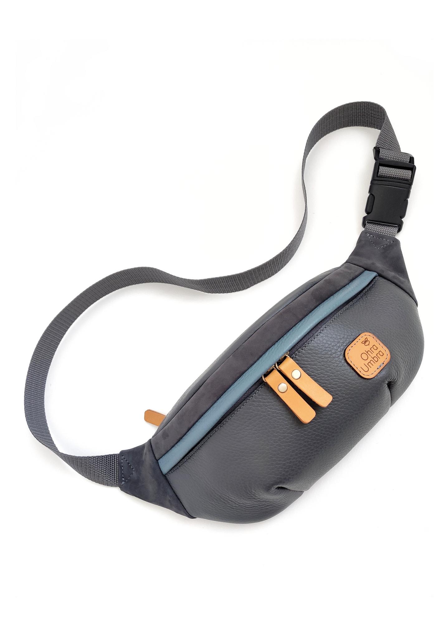 Сумка ЛИССАБОН графит + грифель + пыльно-голубой