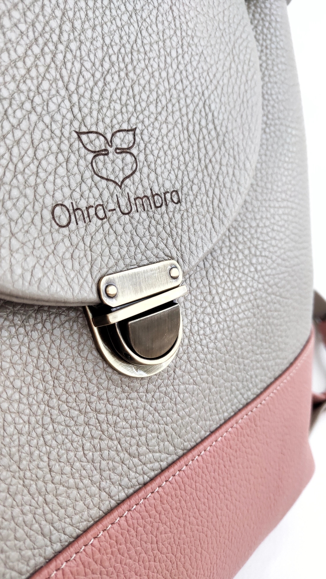 Рюкзак ОРЛАНДО лён + коралл