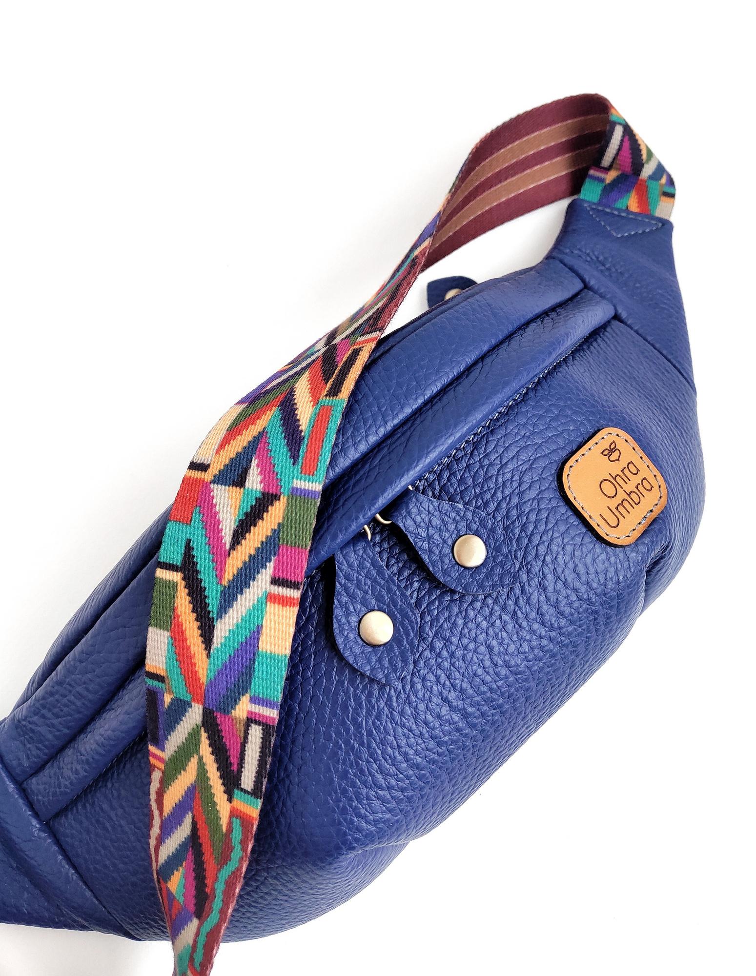 Сумка ЛИССАБОН ультрамарин + цветная стропа