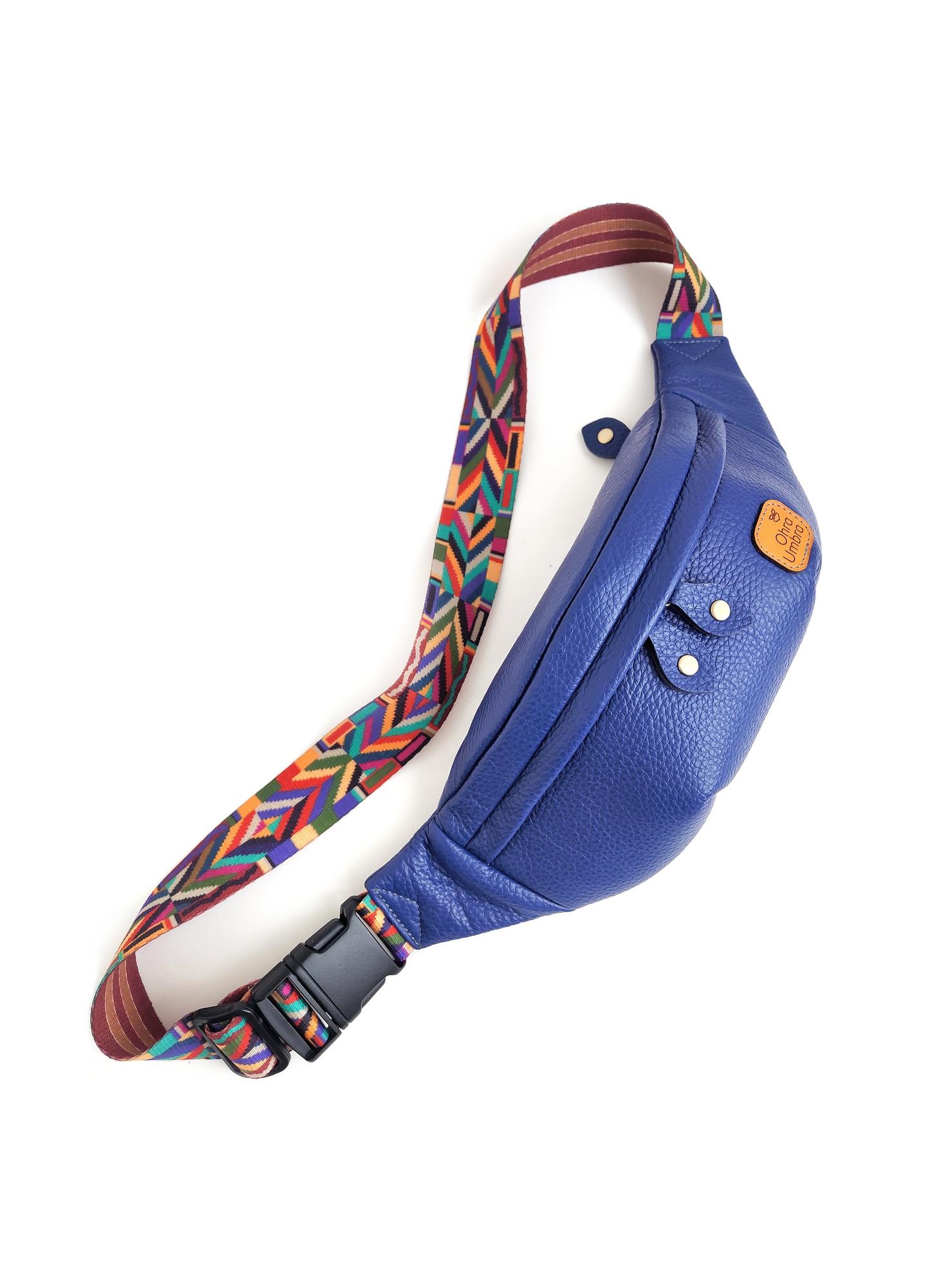 Сумка ЛИССАБОН ультрамарин + цветная стропа