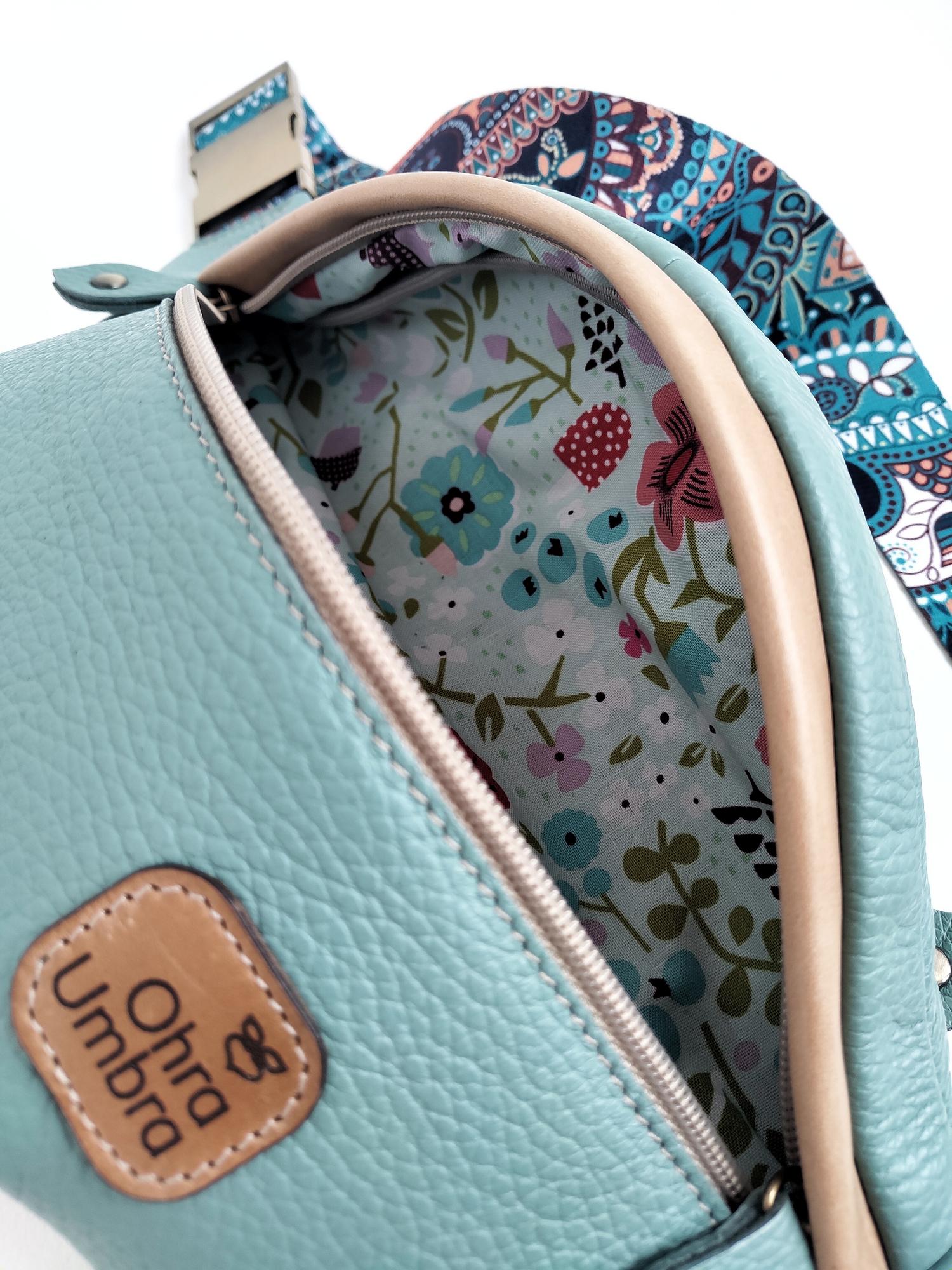 Сумка ЛИССАБОН пыльная мята + карамель