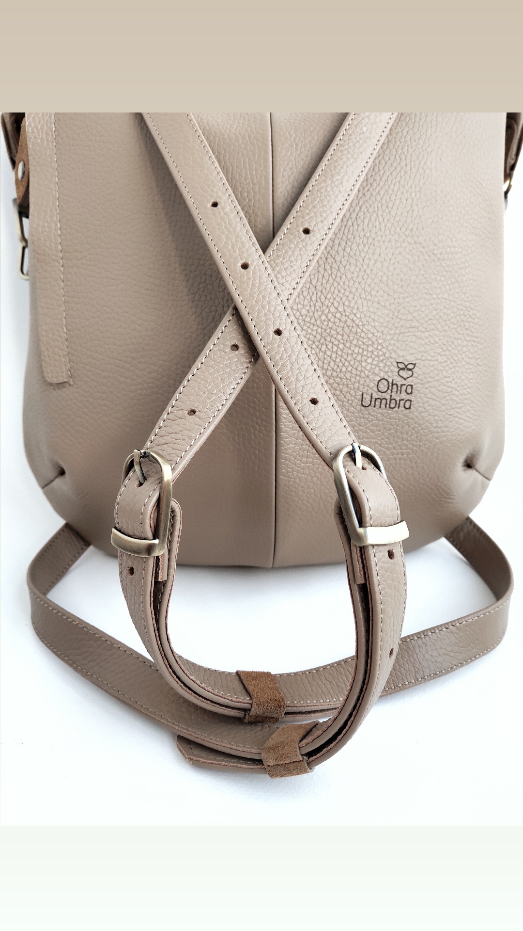 Рюкзак ТУЛОН Песочный + Тёмная карамель