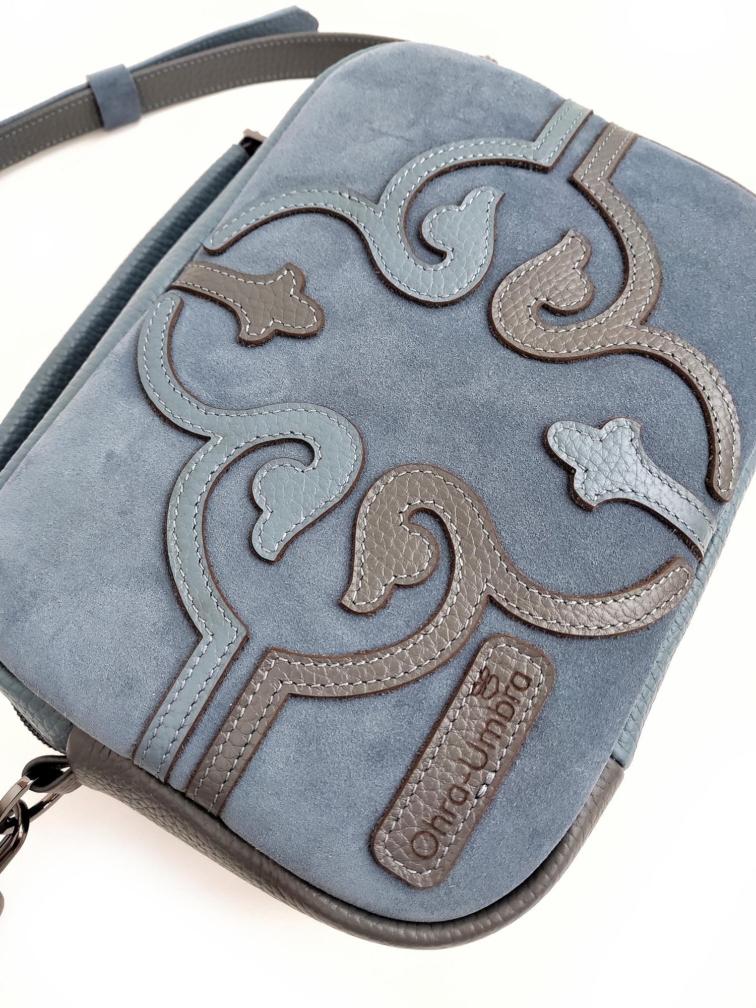 Сумка ТОСКАНА джинсовый + графит