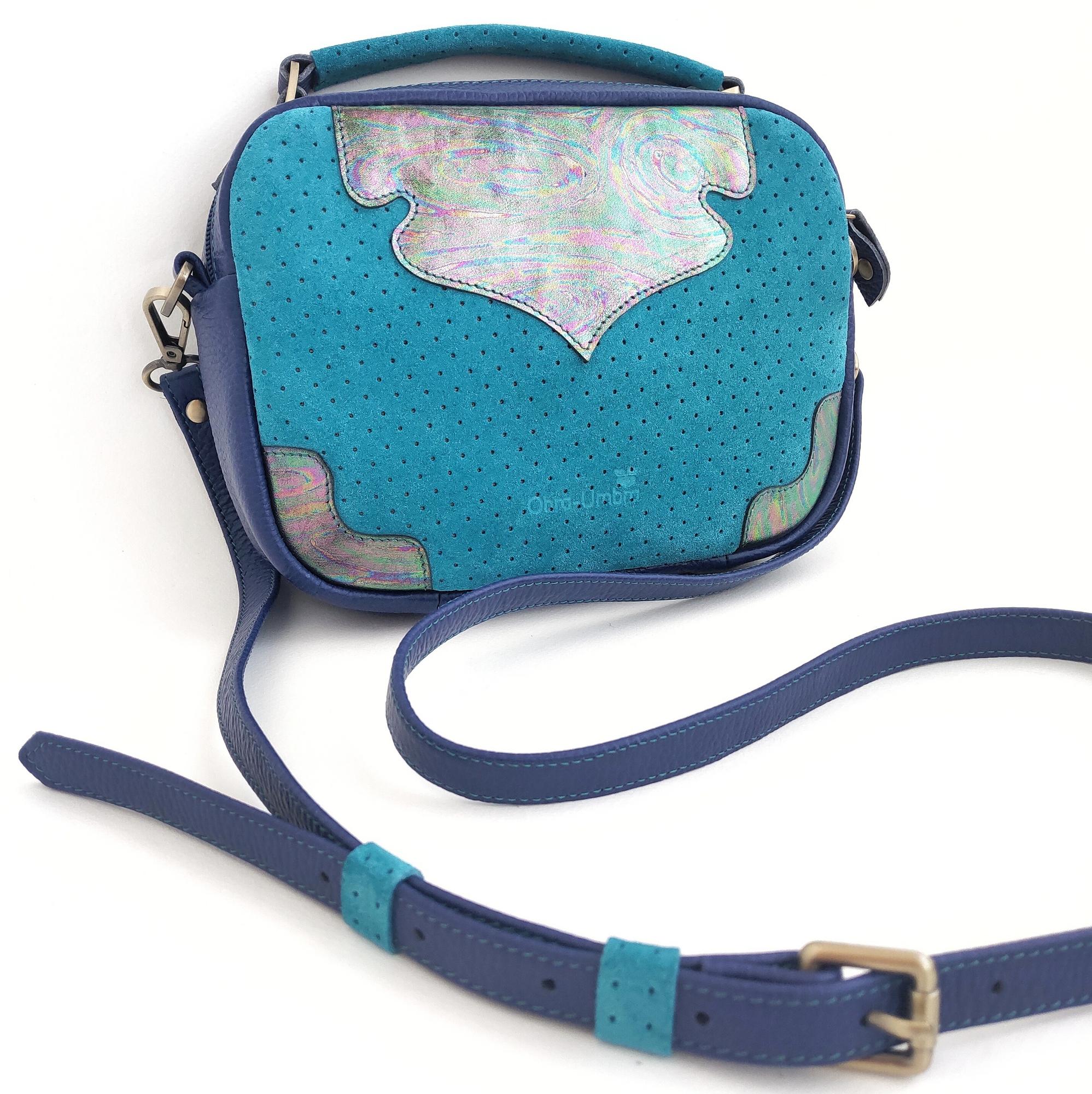 Сумка БУРСА ультрамарин + лазурный + бензин