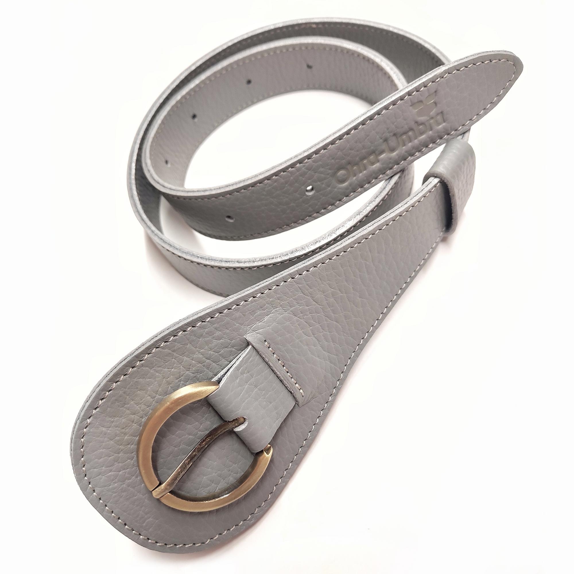 Ремень КОРНЕЛИУС серый жемчуг